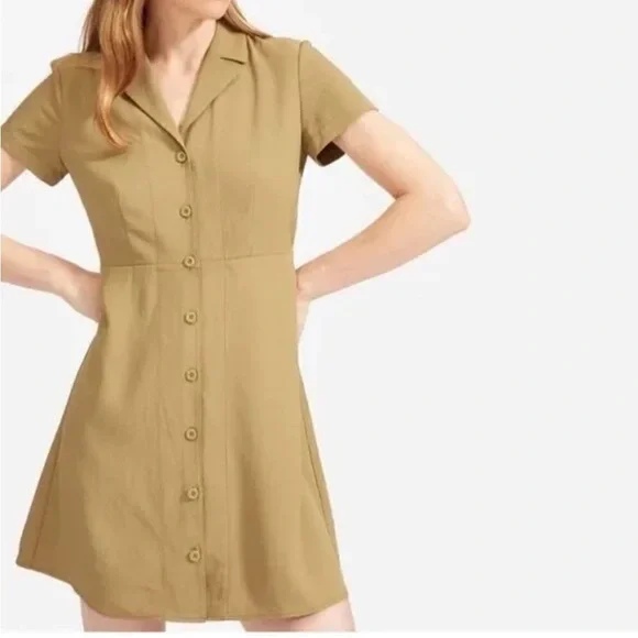 Everlane The Japanese GoWeave Notch Shirtdress - Picture 2 of 11